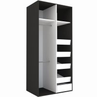 DULAP LEX 100-218-66 B GRI/DECOR 8548/OGLINDA